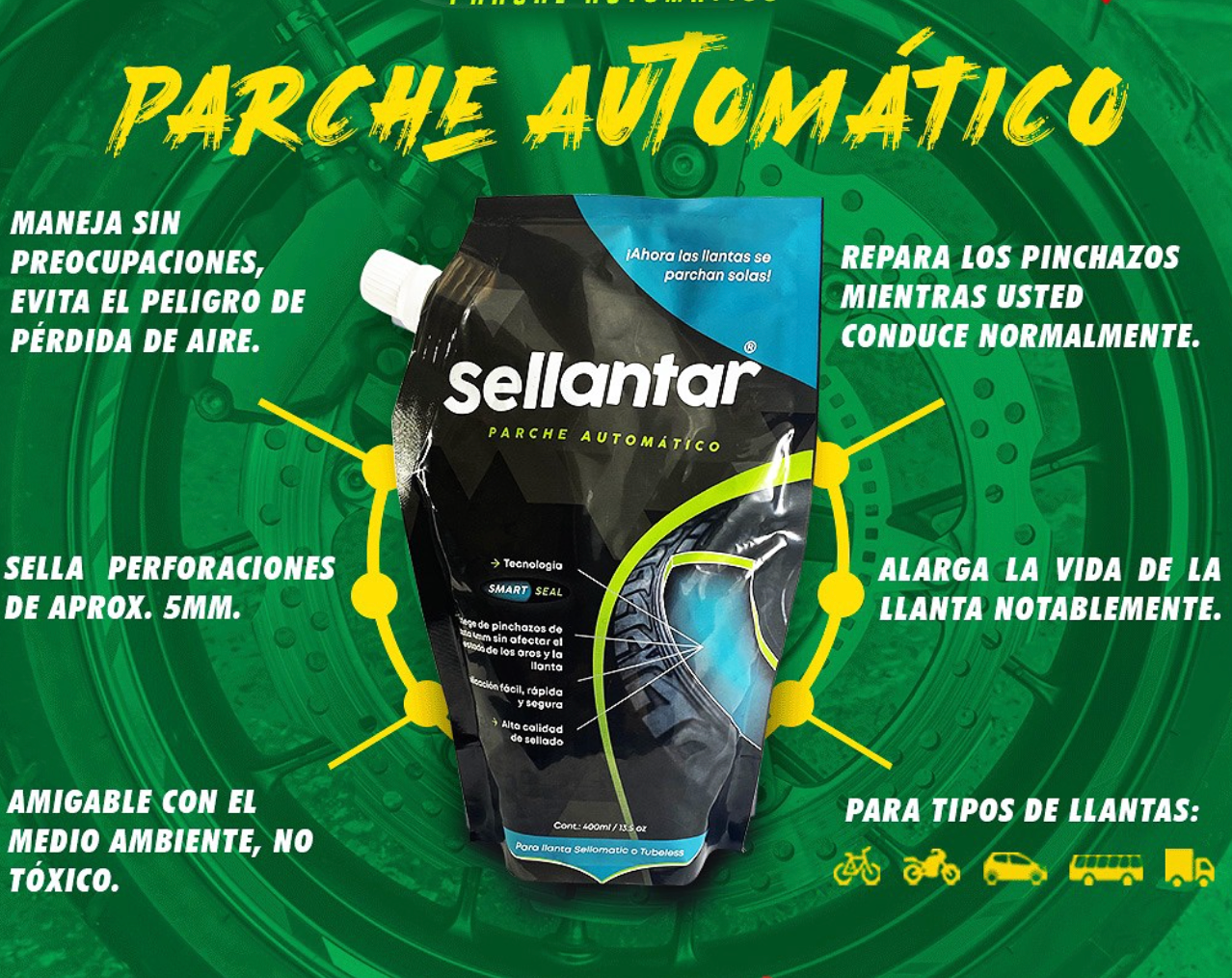 Sellantar Anti Pinchazo al instante