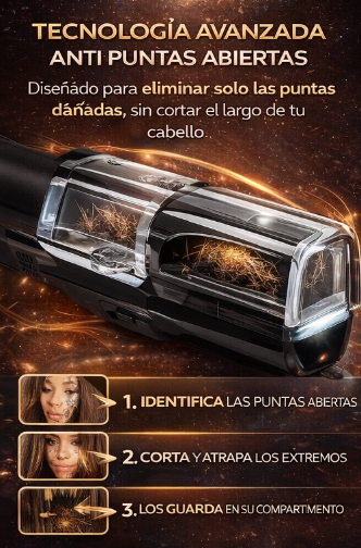 Quita Orquillas Eléctrico Recargable – Cabello Suave y Sin Puntas Abiertas