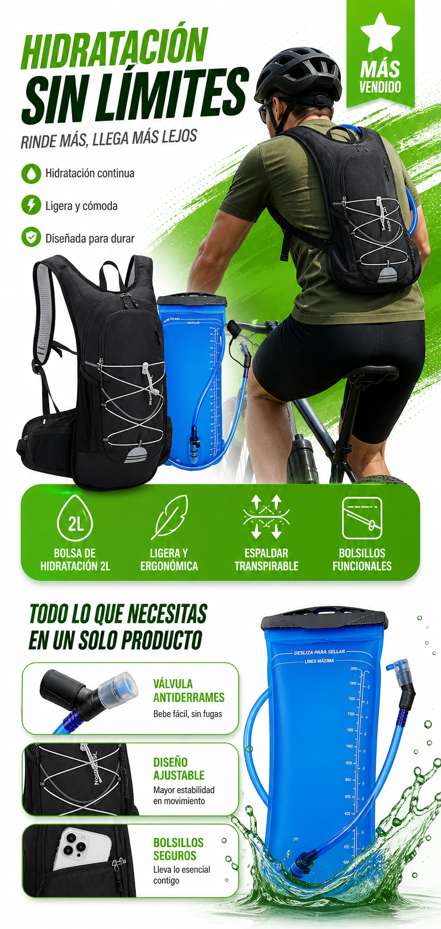 Mochila De Hidratación Road Runner