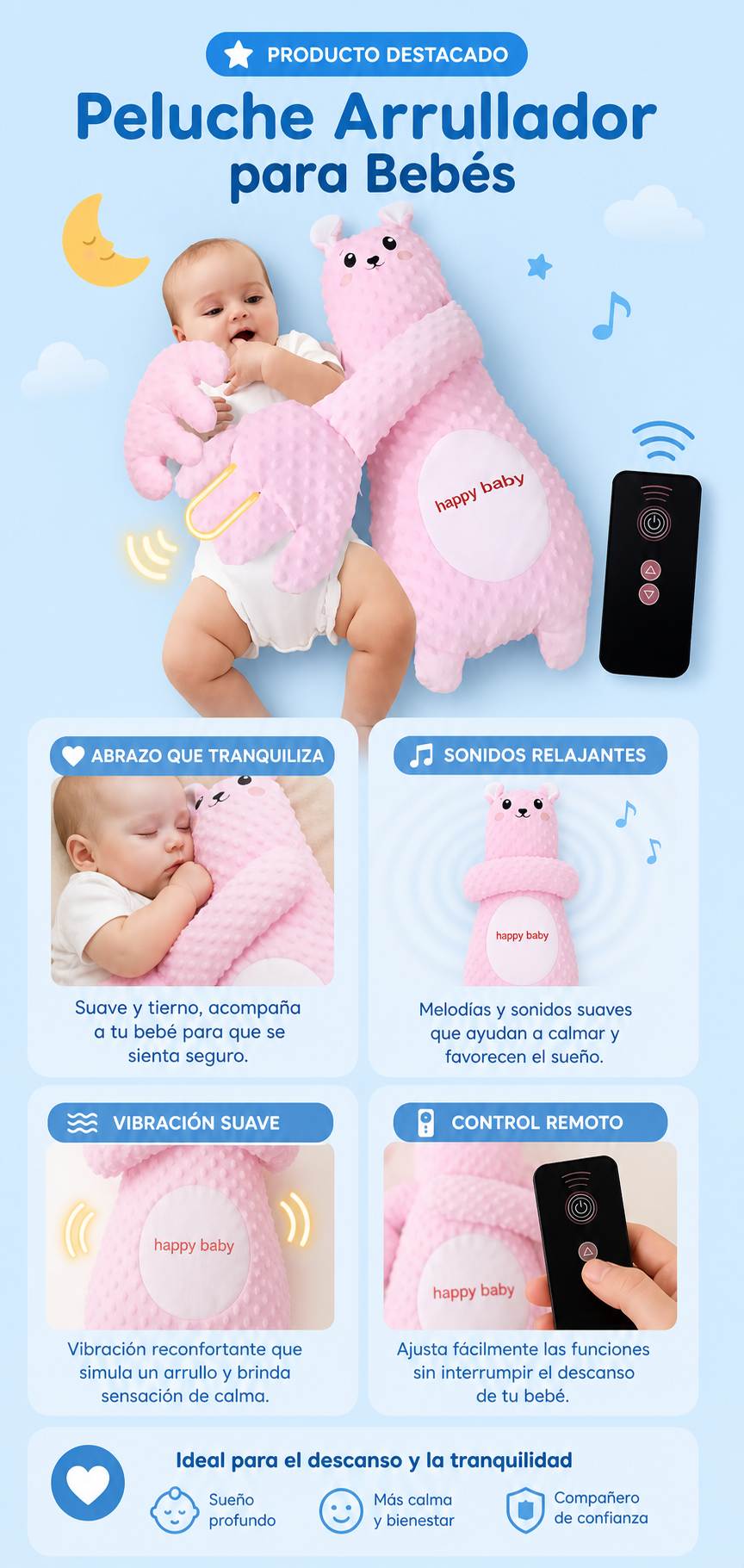 Peluche Arrullador para Bebés