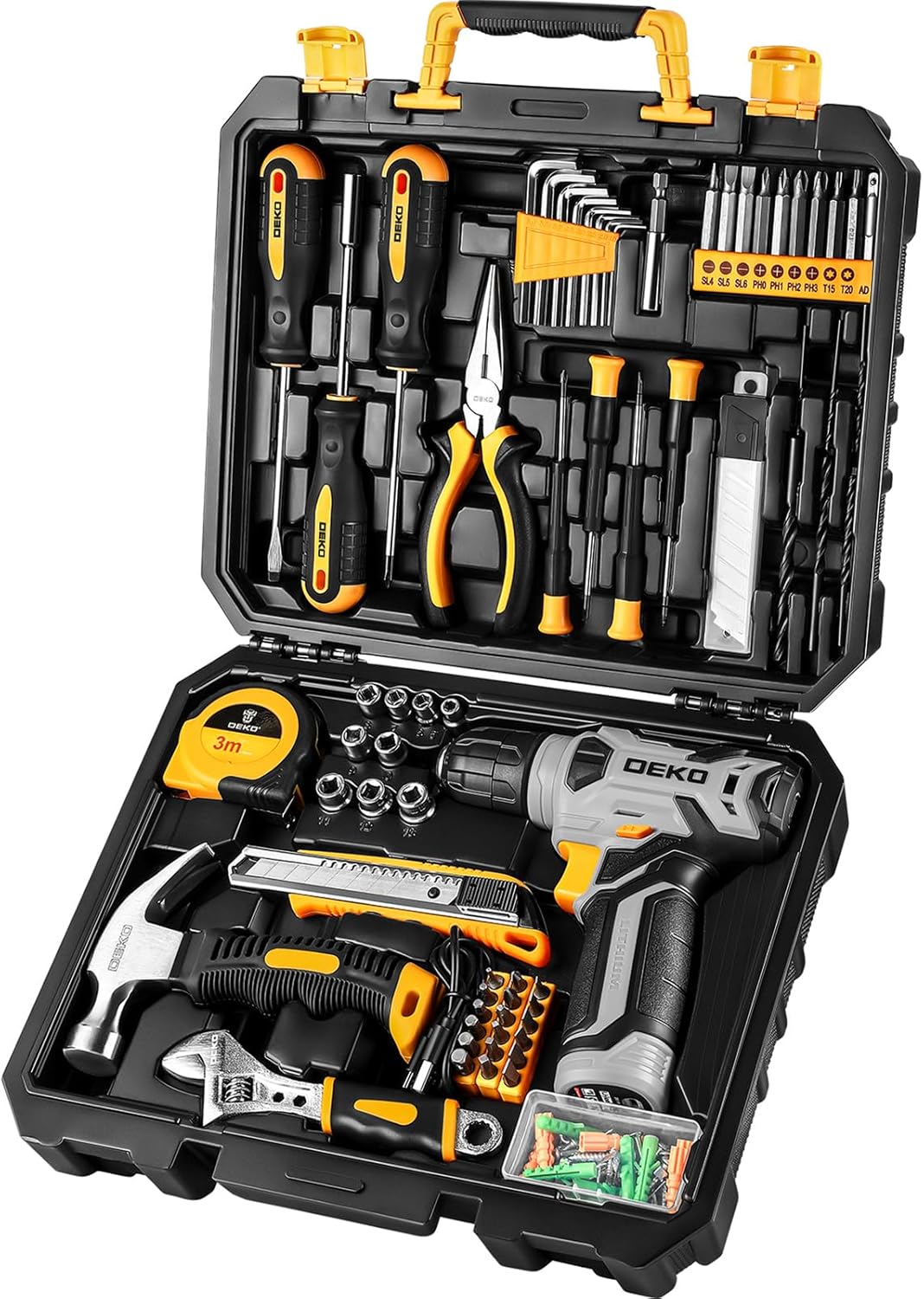 Kit Completo Maletín Taladro DEKO | Accesorios Incluidos