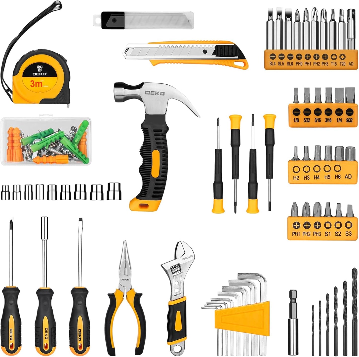 Kit Completo Maletín Taladro DEKO | Accesorios Incluidos