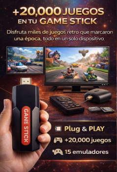 Video Consola TV Stick | 20.000 Juegos | 15 Emuladores