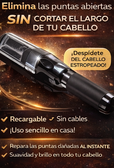 Quita Orquillas Eléctrico Recargable – Cabello Suave y Sin Puntas Abiertas