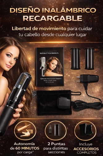Quita Orquillas Eléctrico Recargable – Cabello Suave y Sin Puntas Abiertas