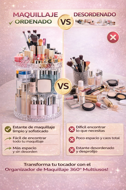 Organizador de Maquillaje 360° Multiusos