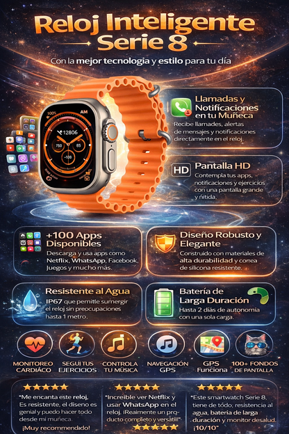 SmartWatch Inteligente Serie 8 | Android & iOs