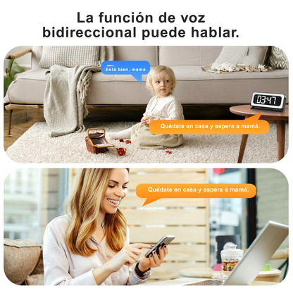 Camara Oculta con Sensor - Transmisión 4K Celular| Despertador y Alarma