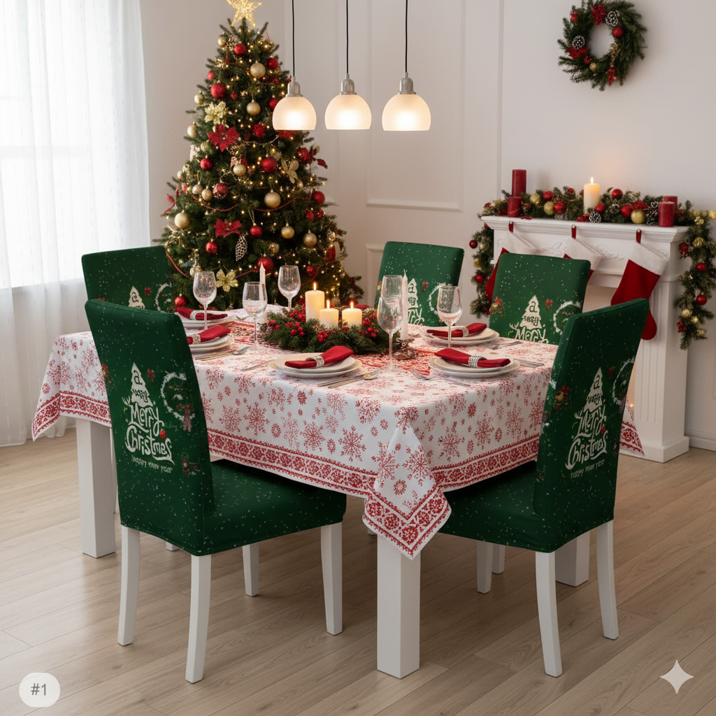 Conjuntos Fundas de Sillas Navideñas