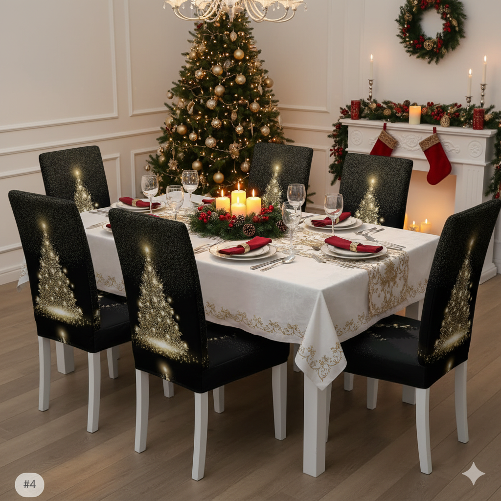 Conjuntos Fundas de Sillas Navideñas
