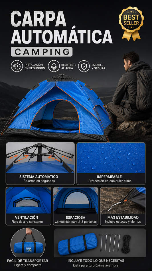 Carpa Camping Automática
