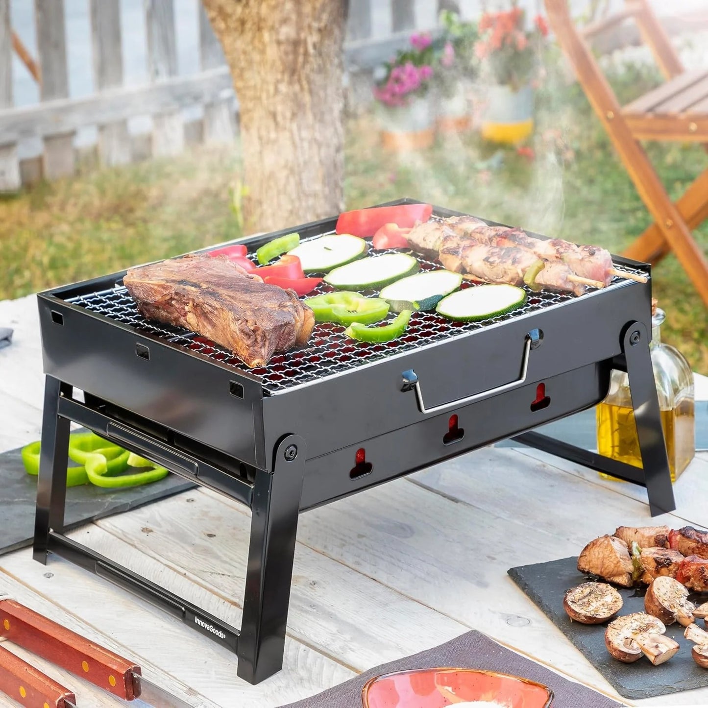 Barbacoa Portátil y Plegable | Accesorios Incluidos