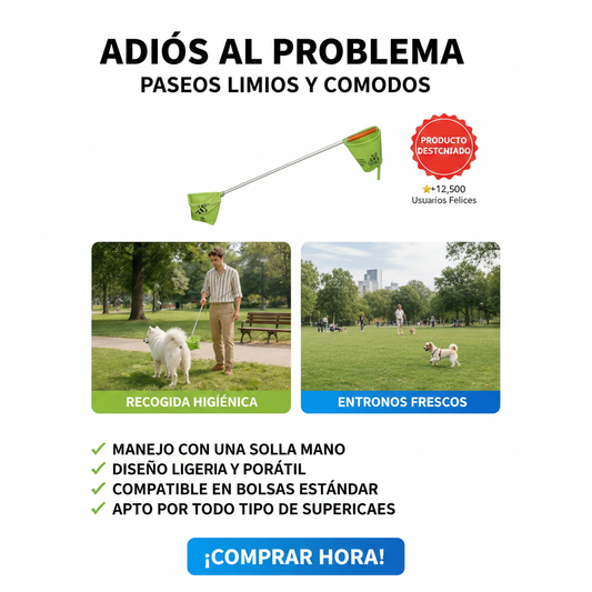 Recogedor de excrementos para perros