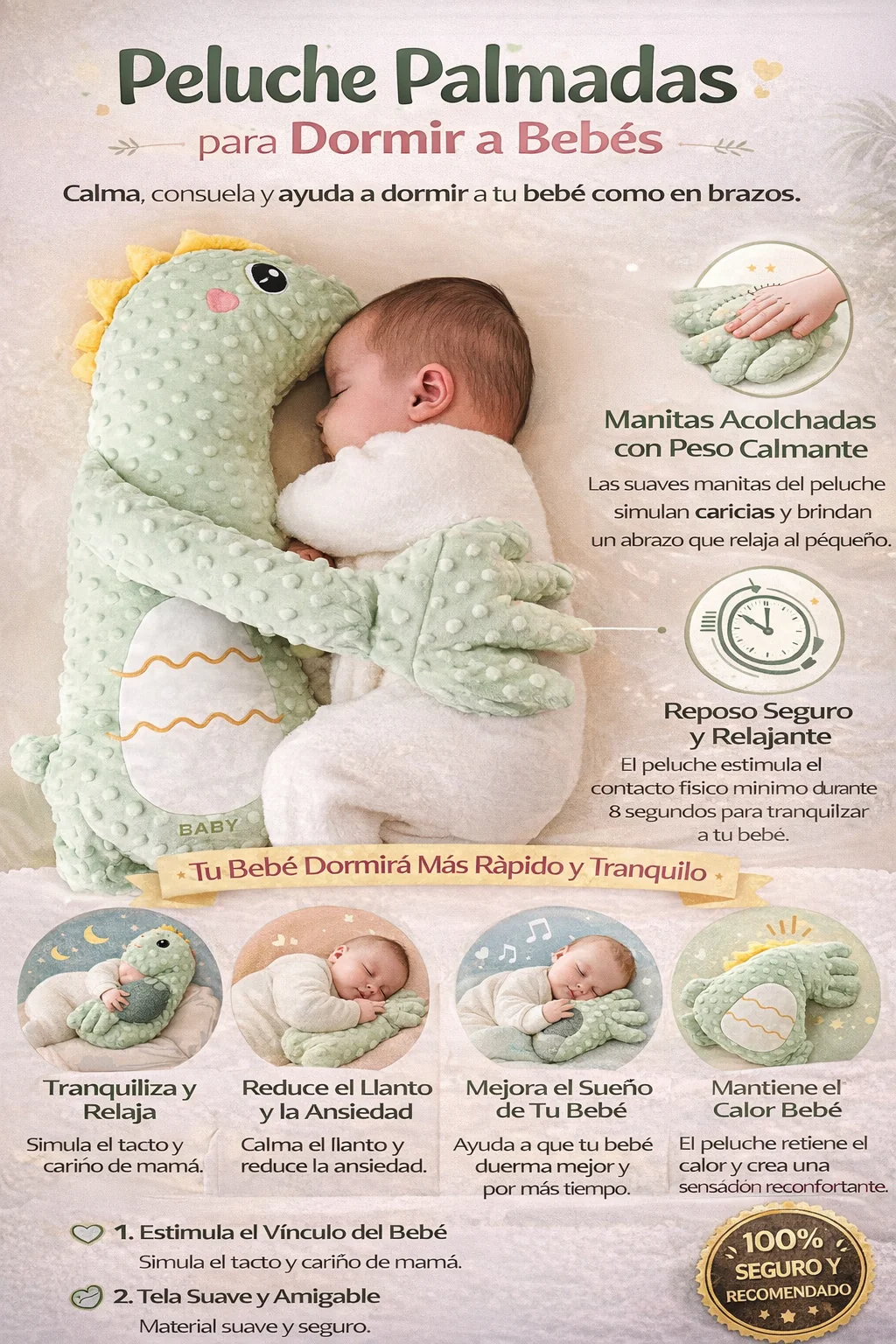 Peluche Dormilon | Ayuda a dormir y calmar a su bebé
