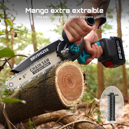 Mini motosierra inalámbrica BufaloPower™ Portátil para trabajos de jardinería y bricolaje